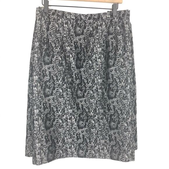 Another Thyme reptile print black metallic skirt - Picture 1 of 6